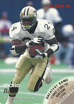 Mario Bates New Orleans Saints 1996 Fleer NFL #86